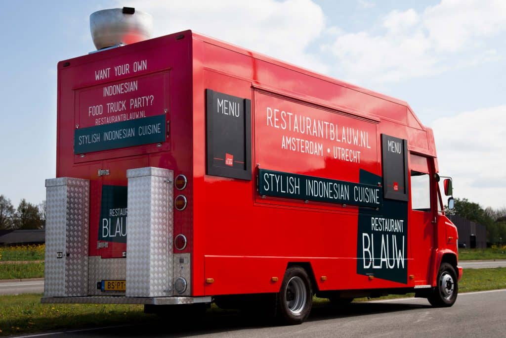 Restaurant Blauw case - Mobile Indonesian restaurant - Food Truck Company