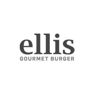 Het logo van Ellis Gourmet Burger