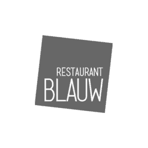 Restaurant blauw logo