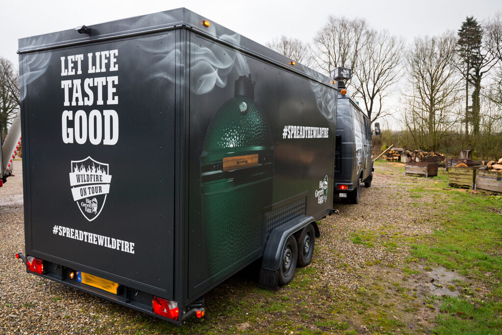 Big Green Egg case - mobile outdoor kitchen - Food Truck Company